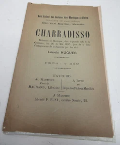 LOUIS HUGUES CHARRADISSO 1895 ENVOI Signé OCCITAN PROVENCE ISTRE MARTIGUES - Picture 1 of 3