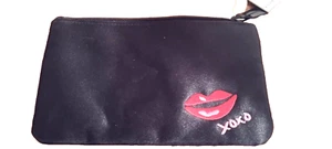 XOXO Embroidered Lips Cosmetic Bag NWT - Picture 1 of 6