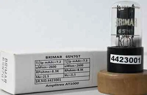 6SN7GT BRIMAR "HOLY GRAIL" Spherical made in England Tested AmplitrexAT1000 1 Pc - Picture 1 of 12