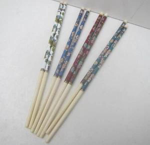 4 x Paar Cloisonné Emaille Essstäbchen - Bild 1 von 3