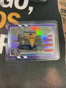 2021 Topps Chrome Formula 1 Daniel Ricciardo Purple Refractor /399 #100 - Picture 1 of 2