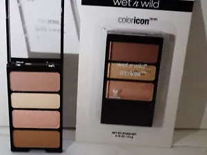 2 Wet n Wild Coloricon Eyeshadow Quad Compacts Rarität Discontinued Neu & Versiegelt - Bild 1 von 2