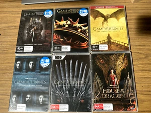 Game of Thrones : Season 1, 2, 5, 6, 8 and season 1 House of the Dragon DVD - Picture 1 of 2