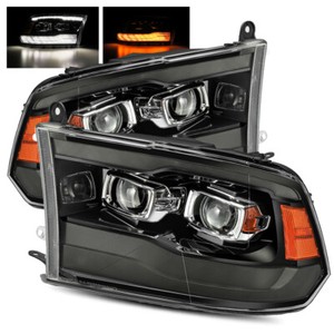 For 13-18 Ram (Factory Projector) LED DRL/Switchback Signal Projector Headlights