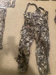 camo bibs and jacket combo