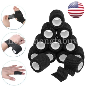 6/12/24PCS Tattoo Self Adhesive Bandage Wrist Wrap Grip Elastic Tape 5CM*4.5M US - Picture 1 of 19