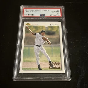 1992 Upper Deck Minor League Derek Jeter #5 RC Rookie PSA 10 - Picture 1 of 2