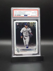 2022 Topps 582 Montgomery Club Julio Rodriguez Complete Set RC PSA 10 GEM MT - Picture 1 of 2