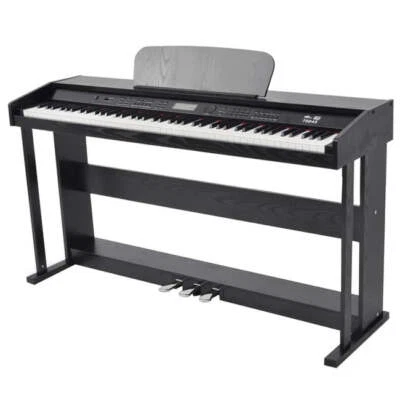 NNEVL 88-Key Digital Piano with Pedals Black Melamine Board - Image 1 of 4