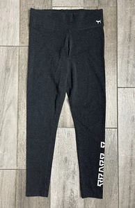 PINK Victorias Secret Yoga Activewear Pants Womens Size Small Black White Logo - Picture 1 of 10