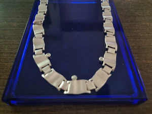 Ilias Lalaounis Sterling Silver 925 Necklace Chain. Zircon Stones. - Picture 1 of 11
