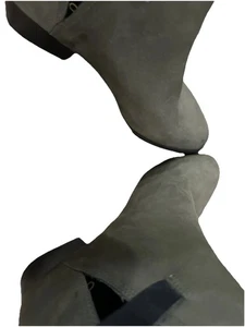 Con Etiquetas De $125.Aldo ULTRA 8 Botín Cuero Verde Oliva Con Hebilla Sin Caja - Imagen 1 de 4