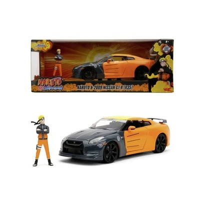 Naruto Nissan GT-R 2009 1:24 + Personaggio Naruto cm 4 - Jada Toys, + 8 Anni - Immagine 1 di 4