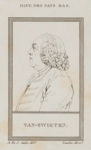 LANDON (*1760) nach SAINT-AUBIN (*1724), Profil des Van Swieten, KSt. Barock - Bild 1 von 5