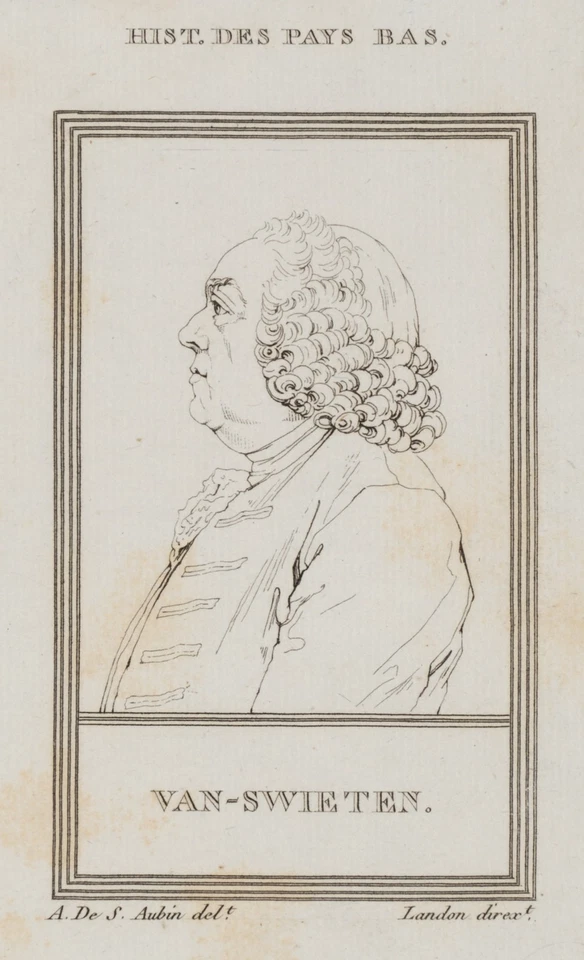 LANDON (*1760) nach SAINT-AUBIN (*1724), Profil des Van Swieten, KSt. Barock - Bild 1 von 4