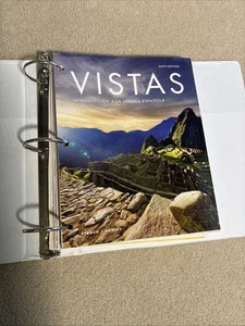 Vistas: Introduccion a la Lengua Espanola Lessons 1-10 6th Ed Loose Leaf Sealed - Picture 1 of 3