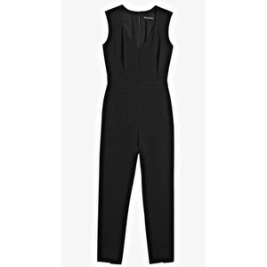 NWT Banana Republic Black Jumpsuit Women's Size 4 Ankle Length Pockets Zipper - Picture 1 of 15