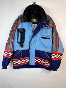 Vintage Descente Men's Ski Jacket Blue Rare Canada Ski Team Size M - Picture 1 of 7
