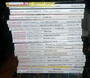 1988 1989 1990 PC Magazine 19 Issues - Picture 1 of 24