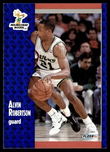 1991-92 Fleer Alvin Robertson Milwaukee Bucks #118 - Picture 1 of 2