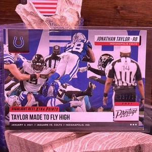 2021 Panini Prestige Highlight Reel Jonathan Taylor #HR-JT Xtra Points #’d /299 - Picture 1 of 2