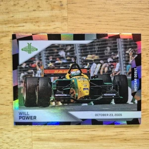 Will Power | 2025 Parkside Indycar #147 Checkered Flag Rainbow Foil Debut - Picture 1 of 2
