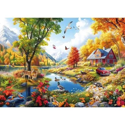 1000 Piece Puzzle for Adults, Puzzles Adults 1000 Pieces, Autumn - Image 1 of 4