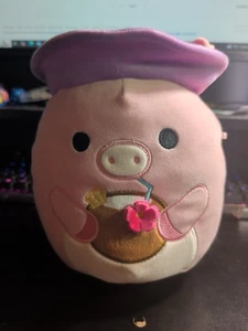 Original Squishmallows 8" Peter The Pig With Hat - Picture 1 of 10