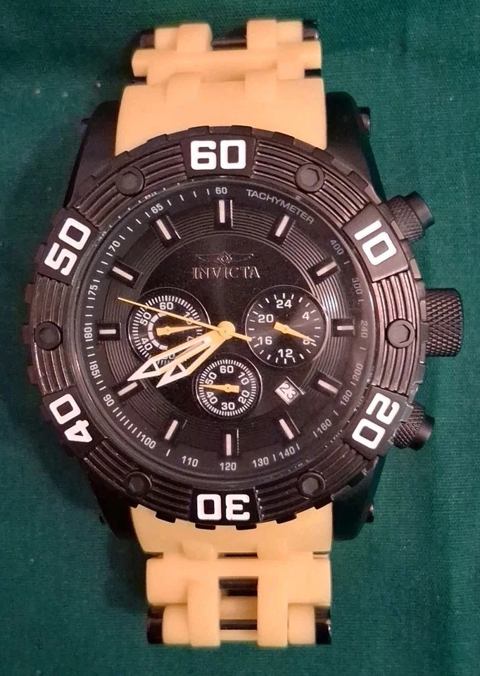 Reloj Invicta Hombre Sea Spider Cuarzo Cronógrafo Poliuretano BATERÍA NUEVA  Foto 1 de 4