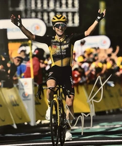 ¡Foto 8x10 firmada por Simon YAYES! ¡Ciclismo! Inglaterra! Team Visma con certificado de autenticidad - Imagen 1 de 2