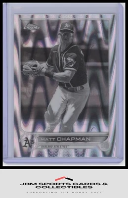 2022 Topps Chrome Sonic #168 Matt Chapman Black & White RayWave - Image 1 of 2