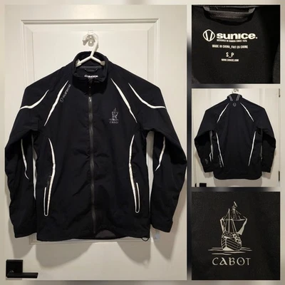Sunice Zephal Cabot Golf Womens Small Jacket Cape Breton Full Zip Black - Image 1 of 4
