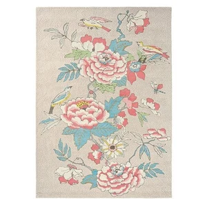 NEW Wedgwood Rug Paeonia Coral 180x120cm - Picture 1 of 3