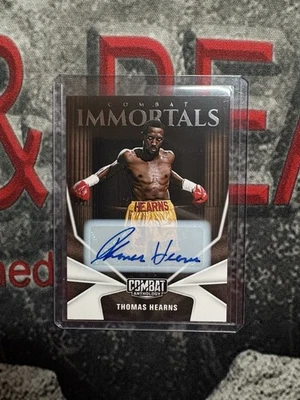 2025 Panini Combat Anthology #19 Thomas Hearns Combat Immortals Auto - Image 1 of 2