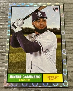 2024 Topps Archives JUNIOR CAMINERO (RC) #33 1961 Topps Archives Foilboard RAYS - Bild 1 von 2