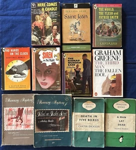 Vintage Pocket Book Lot Of 11 Books - 1940s-50s - Frederic Brown, Leslie Ford,.. - Imagen 1 de 11