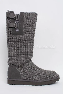 US Size 9 - UGG Women's Classic SOLENE Tall Color Charcoal - Image 1 of 4