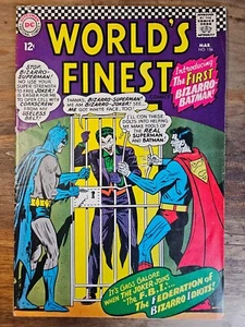FUNDA DE JOKER BIZARRO BATMAN MÁS FINA DEL MUNDO #156 (1966) F 6.0 PRIMERA APARICIÓN BIZARRO kg - Imagen 1 de 4