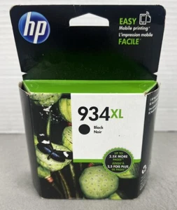 HP 934XL Tintenpatrone Schwarz C2P23AN Option 140 Abgelaufen Dezember 2019 Versiegelt Neu - Bild 1 von 7
