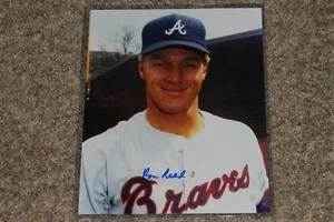 RON REED AUTOGRAPHED BRAVES 8X10 PHOTO POSE 2 - Picture 1 of 2