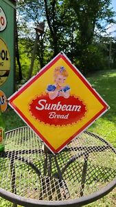 Sunbeam bread vintage style advertising porcelain sign