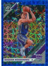 Bogdan Bogdanovic 2019-20 Optic Blue Velocity Prizm Refractor Card #97 Kings NBA