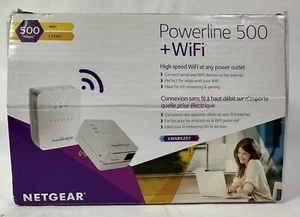 Netgear Powerline AV500 WiFi Wireless Network Range Extender New in Open Box - Picture 1 of 7