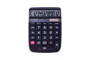12 Digits BL-777 Electronic Calculator Color Black - Picture 1 of 4