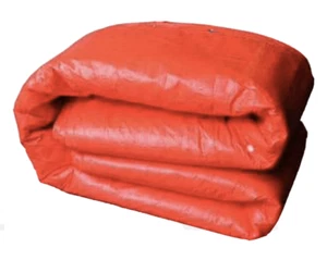 12 x 20 feet ft Orange Insulated Tarpaulin Tarp, Concrete curing coated blanket - Picture 1 of 1