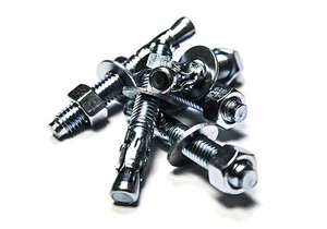 (10) Ancoraggi a cuneo 3/8"x2-3/4" - Zinco - Foto 1 di 1