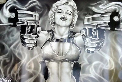 Marilyn Guns - James Danger Harvey 36in x 24in large wall poster - Image 1 of 4
