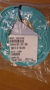 Quiktron VS 30m ST ST 10G DPX PVC Fiber Patch Cable 852-222-099 30 Meter Legrand - Picture 1 of 2