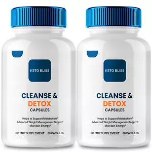(2 Pack) Keto Bliss Capsules, KetoBliss Weight Management Pills (120 Capsules) - Picture 1 of 3