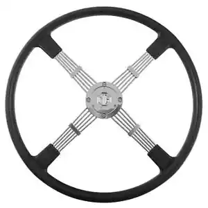 Kit volante y jefe MG TA TB TC 17"- 4 radios negro 1936 - 1949 454-240 - Imagen 1 de 1